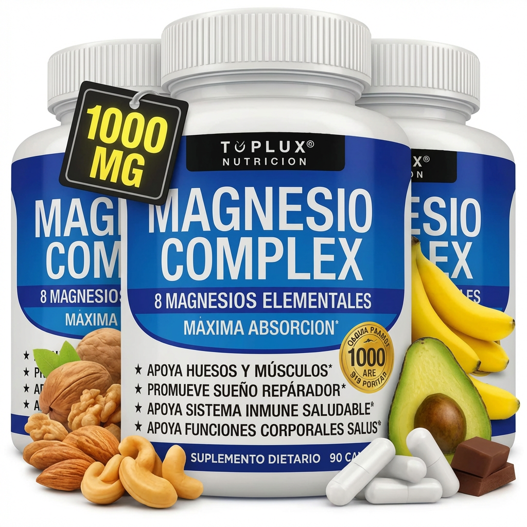 Complejo de Magnesio 8 en 1 para Más Energía y Mejor Descanso | Elige 1, 2 o 3 Unidades y Ahorra Más